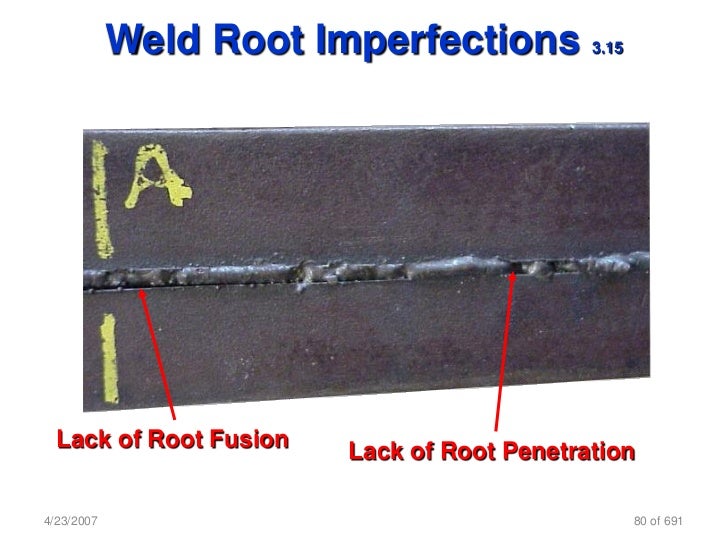Can lack of weld penetration think Commit error. lack of weld penetration advise you